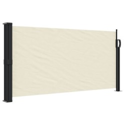 vidaXL Toldo lateral retráctil crema 100x500 cm