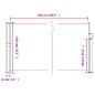 vidaXL Toldo lateral retráctil crema 140x500 cm vidaXL Toldo lateral retráctil crema 140x500 cm