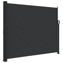 vidaXL Toldo lateral retráctil negro 160x500 cm
