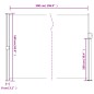 vidaXL Toldo lateral retráctil marrón 160x500 cm vidaXL Toldo lateral retráctil marrón 160x500 cm