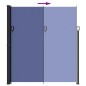 vidaXL Toldo lateral retráctil azul 220x500 cm vidaXL Toldo lateral retráctil azul 220x500 cm