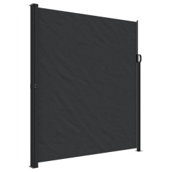 vidaXL Toldo lateral retráctil negro 220x500 cm