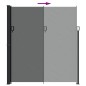 vidaXL Toldo lateral retráctil gris antracita 220x500 cm vidaXL Toldo lateral retráctil gris antracita 220x500 cm
