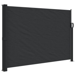 vidaXL Toldo lateral retráctil negro 140x600 cm