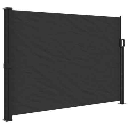 vidaXL Toldo lateral retráctil negro 140x600 cm