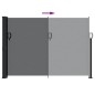vidaXL Toldo lateral retráctil negro 140x600 cm vidaXL Toldo lateral retráctil negro 140x600 cm