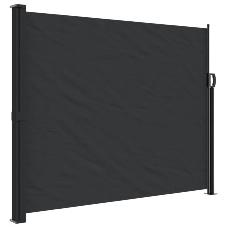 vidaXL Toldo lateral retráctil negro 160x600 cm