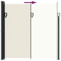 vidaXL Toldo lateral retráctil crema 200x600 cm vidaXL Toldo lateral retráctil crema 200x600 cm