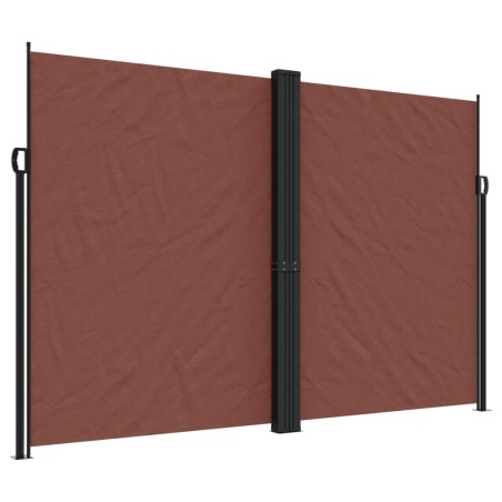 vidaXL Toldo lateral retráctil marrón 220x600 cm