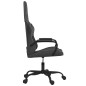 vidaXL Silla gaming cuero sintético negro y gris vidaXL Silla gaming cuero sintético negro y gris