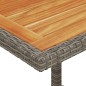 vidaXL Sillas y mesita de jardín con cojines 3 piezas ratán PE gris vidaXL Sillas y mesita de jardín con cojines 3 piezas ratán PE gris