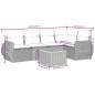 vidaXL Set de muebles de jardín 6 pzas y cojines ratán sintético gris vidaXL Set de muebles de jardín 6 pzas y cojines ratán sintético gris