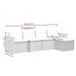 vidaXL Juego de sofás jardín con cojines 5 pzas ratán sintético beige vidaXL Juego de sofás jardín con cojines 5 pzas ratán sintético beige