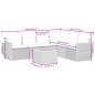 vidaXL Set sofás de jardín 7 piezas y cojines ratán sintético beige vidaXL Set sofás de jardín 7 piezas y cojines ratán sintético beige