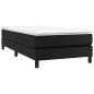 vidaXL Cama box spring con colchón cuero sintético negro 80x200 cm vidaXL Cama box spring con colchón cuero sintético negro 80x200 cm