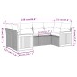 vidaXL Juego de sofás jardín con cojines 6 pzas ratán sintético beige vidaXL Juego de sofás jardín con cojines 6 pzas ratán sintético beige