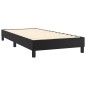 vidaXL Cama box spring con colchón cuero sintético negro 80x200 cm vidaXL Cama box spring con colchón cuero sintético negro 80x200 cm