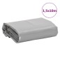 vidaXL Lona gris 1,5x10 m 600 g/m²