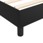 vidaXL Cama box spring con colchón cuero sintético negro 80x200 cm vidaXL Cama box spring con colchón cuero sintético negro 80x200 cm