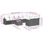 vidaXL Set de sofás de jardín 10 pzas cojines ratán sintético negro vidaXL Set de sofás de jardín 10 pzas cojines ratán sintético negro