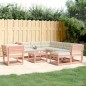 vidaXL Juego de muebles jardín 8 pzas y cojines madera abeto Douglas