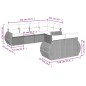 vidaXL Set sofás de jardín 7 piezas y cojines ratán sintético beige vidaXL Set sofás de jardín 7 piezas y cojines ratán sintético beige
