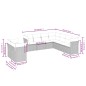 vidaXL Set de sofás de jardín 9 pzas y cojines ratán sintético marrón vidaXL Set de sofás de jardín 9 pzas y cojines ratán sintético marrón