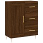 vidaXL Aparador alto madera contrachapada marrón roble 69,5x34x180 cm