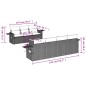 vidaXL Set de sofás de jardín 8 piezas y cojines ratán sintético negro vidaXL Set de sofás de jardín 8 piezas y cojines ratán sintético negro