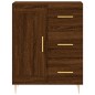 vidaXL Aparador alto madera contrachapada marrón roble 69,5x34x180 cm