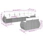 vidaXL Juego de sofás de jardín con cojines beige 8 pzas ratán PE vidaXL Juego de sofás de jardín con cojines beige 8 pzas ratán PE