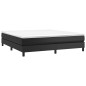 vidaXL Cama box spring con colchón cuero sintético negro 180x200 cm vidaXL Cama box spring con colchón cuero sintético negro 180x200 cm