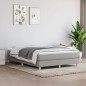vidaXL Cama box spring con colchón tela gris claro 140x200 cm vidaXL Cama box spring con colchón tela gris claro 140x200 cm
