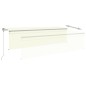 vidaXL Toldo retráctil automático con persiana crema 5x3 m vidaXL Toldo retráctil automático con persiana crema 5x3 m
