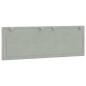 vidaXL Cabecero de cama acolchado terciopelo gris claro 140 cm