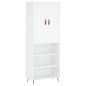 vidaXL Aparador alto madera contrachapada blanco 69,5x34x180 cm vidaXL Aparador alto madera contrachapada blanco 69,5x34x180 cm