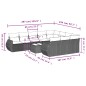 vidaXL Set de sofás de jardín 11 pzas y cojines ratán sintético negro vidaXL Set de sofás de jardín 11 pzas y cojines ratán sintético negro