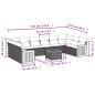 vidaXL Set de sofás de jardín 11 pzas y cojines ratán sintético gris vidaXL Set de sofás de jardín 11 pzas y cojines ratán sintético gris