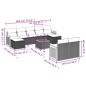 vidaXL Set de sofás de jardín 10 pzas cojines ratán sintético negro vidaXL Set de sofás de jardín 10 pzas cojines ratán sintético negro