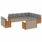 vidaXL Set de sofás de jardín 12 pzas y cojines ratán sintético marrón vidaXL Set de sofás de jardín 12 pzas y cojines ratán sintético marrón