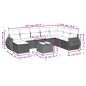vidaXL Set de sofás de jardín 8 piezas y cojines ratán sintético negro vidaXL Set de sofás de jardín 8 piezas y cojines ratán sintético negro