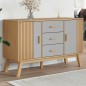 vidaXL Aparador OLDEN madera maciza pino gris y marrón 114x43x73,5 cm vidaXL Aparador OLDEN madera maciza pino gris y marrón 114x43x73,5 cm