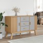 vidaXL Aparador OLDEN madera maciza pino gris y marrón 114x43x73,5 cm vidaXL Aparador OLDEN madera maciza pino gris y marrón 114x43x73,5 cm