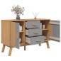 vidaXL Aparador OLDEN madera maciza pino gris y marrón 114x43x73,5 cm vidaXL Aparador OLDEN madera maciza pino gris y marrón 114x43x73,5 cm