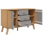 vidaXL Aparador OLDEN madera maciza pino gris y marrón 114x43x73,5 cm vidaXL Aparador OLDEN madera maciza pino gris y marrón 114x43x73,5 cm