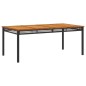 vidaXL Set de comedor de jardín 9 pzas y cojines ratán sintético negro vidaXL Set de comedor de jardín 9 pzas y cojines ratán sintético negro