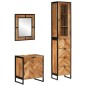 vidaXL Conjunto de muebles baño 3 pzas madera maciza acacia y hierro vidaXL Conjunto de muebles baño 3 pzas madera maciza acacia y hierro
