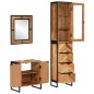 vidaXL Conjunto de muebles baño 3 pzas madera maciza acacia y hierro vidaXL Conjunto de muebles baño 3 pzas madera maciza acacia y hierro