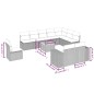 vidaXL Set de sofás de jardín 11 pzas y cojines ratán sintético negro vidaXL Set de sofás de jardín 11 pzas y cojines ratán sintético negro