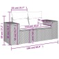 vidaXL Set de sofás de jardín 11 pzas y cojines ratán sintético gris vidaXL Set de sofás de jardín 11 pzas y cojines ratán sintético gris